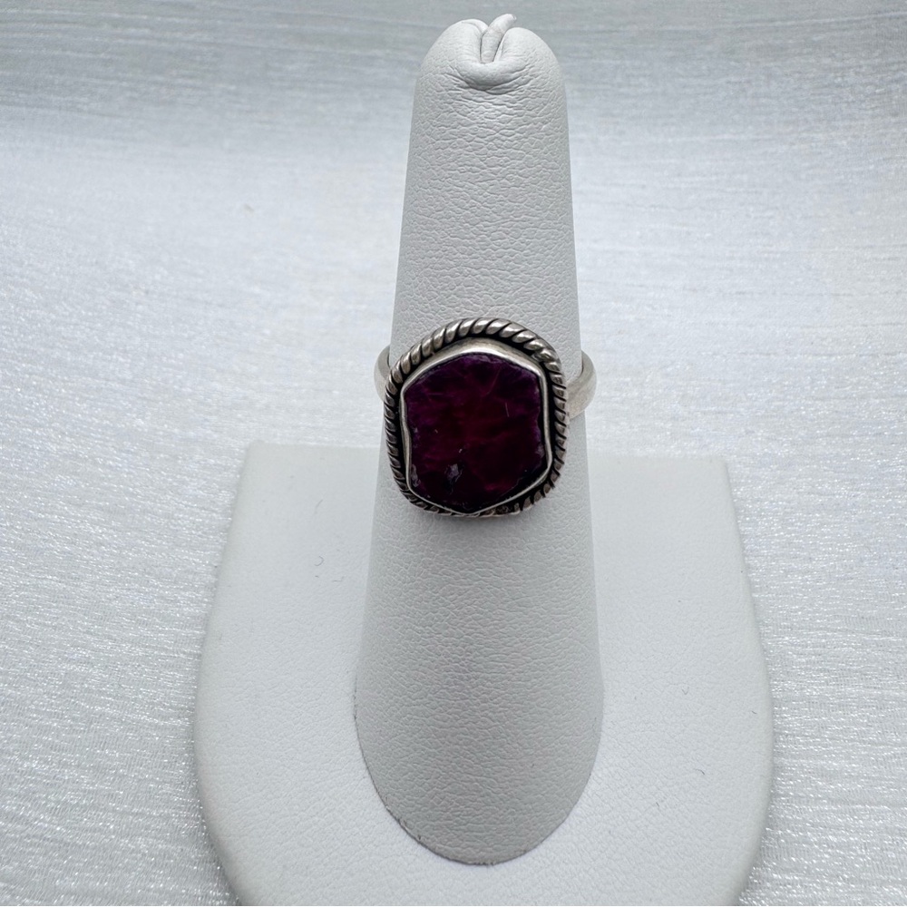 S925 Ruby Braided Ring - image 2